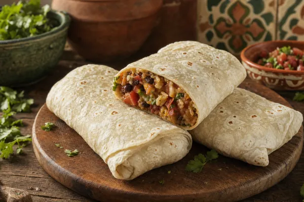 Burritos en tortilla de trigo