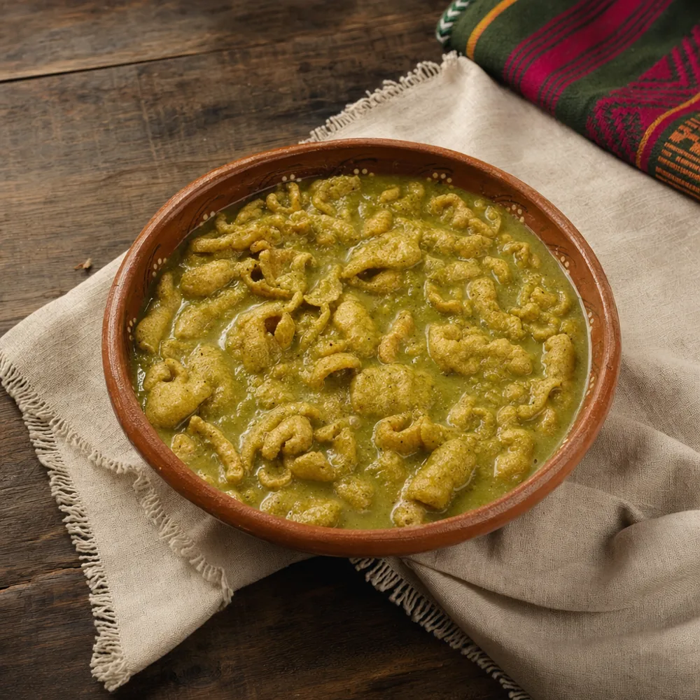 Chicharrón en salsa verde