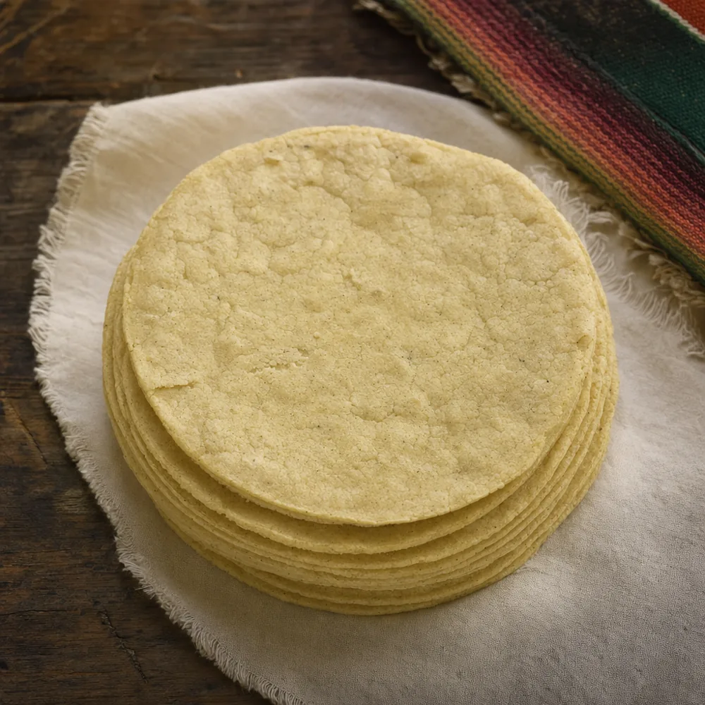 Tortillas Tradicionales de maíz amarillo 16 cm