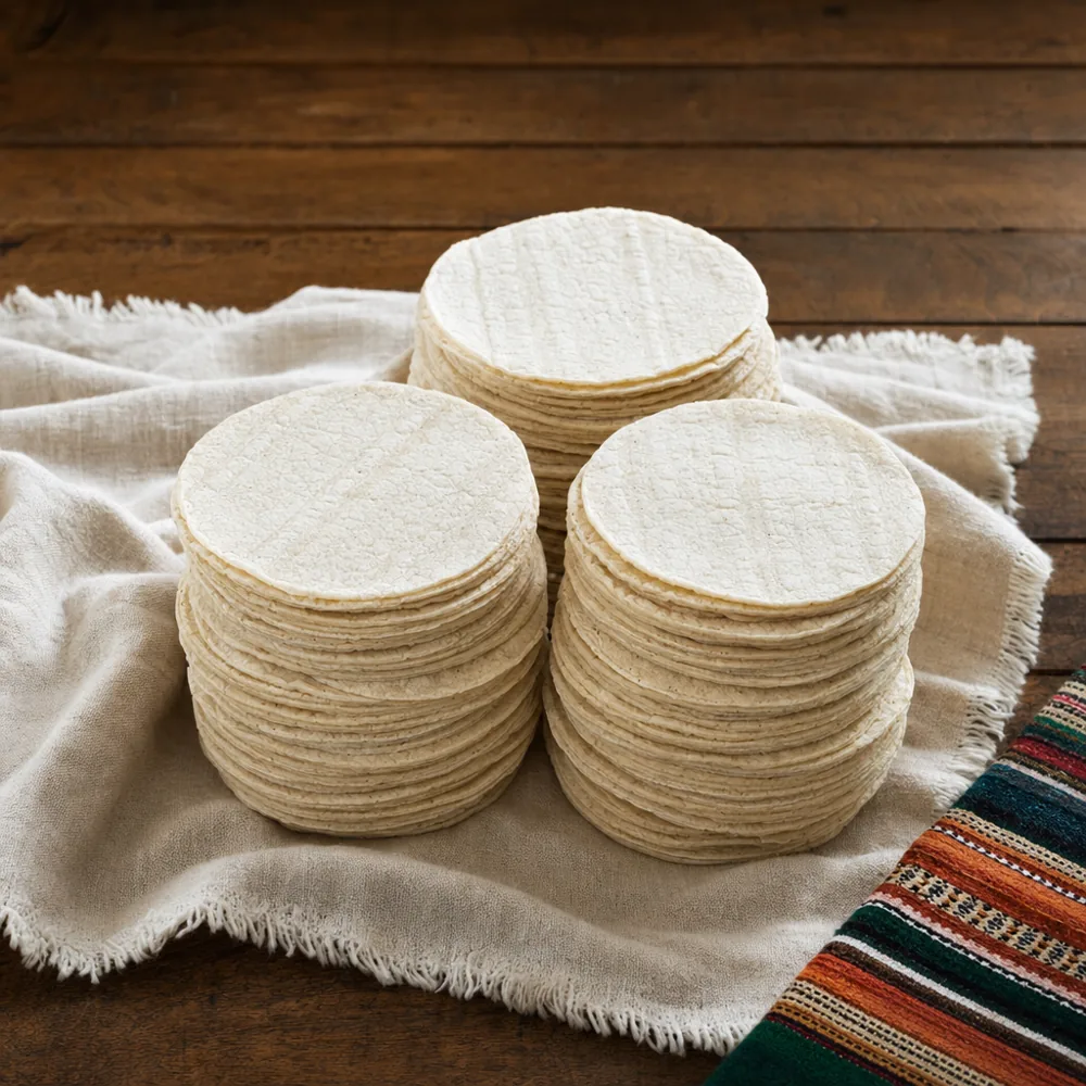 Taquito de maíz blanco-12 cm 1kg